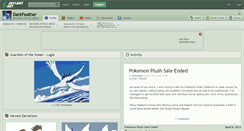 Desktop Screenshot of darkfeather.deviantart.com
