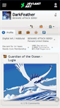 Mobile Screenshot of darkfeather.deviantart.com