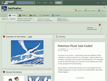 Tablet Screenshot of darkfeather.deviantart.com