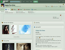 Tablet Screenshot of happy-fun-time.deviantart.com