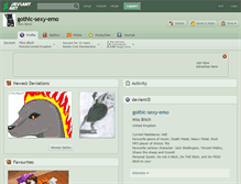 Tablet Screenshot of gothic-sexy-emo.deviantart.com