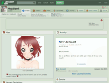 Tablet Screenshot of hozukami.deviantart.com