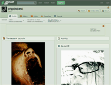Tablet Screenshot of crippledcarol.deviantart.com