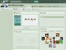 Tablet Screenshot of knee-deep-in-clunge.deviantart.com