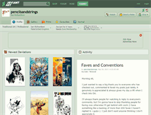 Tablet Screenshot of pencilsandstrings.deviantart.com