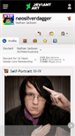 Mobile Screenshot of neosilverdagger.deviantart.com