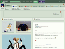 Tablet Screenshot of minotme.deviantart.com