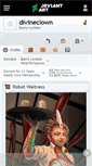 Mobile Screenshot of divineclown.deviantart.com