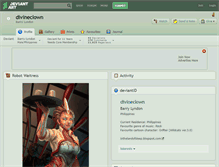Tablet Screenshot of divineclown.deviantart.com