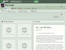 Tablet Screenshot of dizzy-oni-girl.deviantart.com