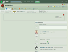 Tablet Screenshot of ironwolf09.deviantart.com