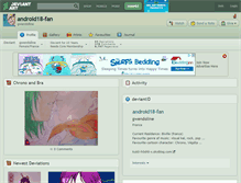 Tablet Screenshot of android18-fan.deviantart.com