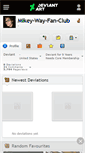 Mobile Screenshot of mikey-way-fan-club.deviantart.com