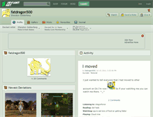 Tablet Screenshot of fatdragon500.deviantart.com