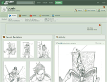 Tablet Screenshot of c-crain.deviantart.com