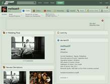Tablet Screenshot of melissa69.deviantart.com