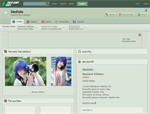 Tablet Screenshot of desfolio.deviantart.com