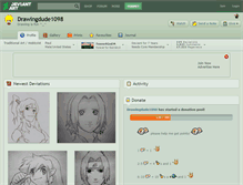 Tablet Screenshot of drawingdude1098.deviantart.com