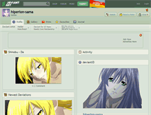 Tablet Screenshot of hiperion-sama.deviantart.com