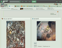 Tablet Screenshot of driif.deviantart.com