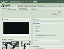 Tablet Screenshot of krissy86.deviantart.com