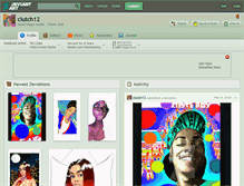 Tablet Screenshot of clutch12.deviantart.com