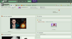 Desktop Screenshot of missadzia.deviantart.com