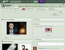 Tablet Screenshot of missadzia.deviantart.com