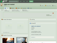 Tablet Screenshot of dans-les-nuages.deviantart.com