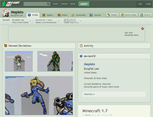 Tablet Screenshot of mepisto.deviantart.com