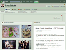 Tablet Screenshot of kayceeflutterby.deviantart.com