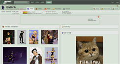 Desktop Screenshot of kingnorth.deviantart.com