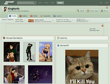 Tablet Screenshot of kingnorth.deviantart.com