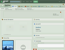 Tablet Screenshot of darklind.deviantart.com
