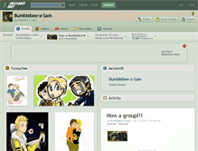 Tablet Screenshot of bumblebee-x-sam.deviantart.com