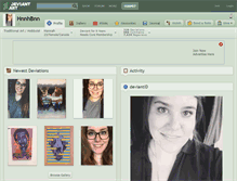 Tablet Screenshot of hnnhbnn.deviantart.com