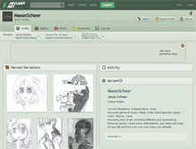 Tablet Screenshot of masonscheer.deviantart.com