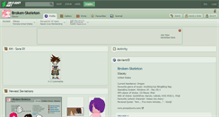 Desktop Screenshot of broken-skeleton.deviantart.com