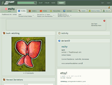 Tablet Screenshot of eschy.deviantart.com