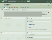 Tablet Screenshot of francophone.deviantart.com