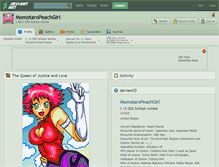 Tablet Screenshot of momotaropeachgirl.deviantart.com