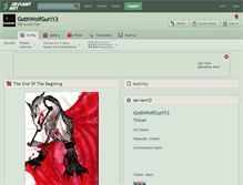 Tablet Screenshot of gothwolfgurl13.deviantart.com