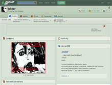 Tablet Screenshot of jokker.deviantart.com