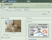 Tablet Screenshot of howling-wolf-36.deviantart.com