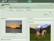 Tablet Screenshot of iluvbiscuit.deviantart.com