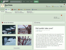 Tablet Screenshot of blue-pickle.deviantart.com