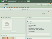 Tablet Screenshot of leligoteur.deviantart.com
