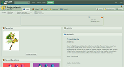 Desktop Screenshot of project-garnia.deviantart.com