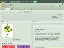 Tablet Screenshot of project-garnia.deviantart.com