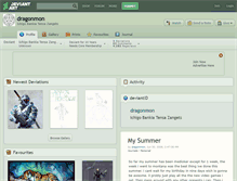 Tablet Screenshot of dragonmon.deviantart.com